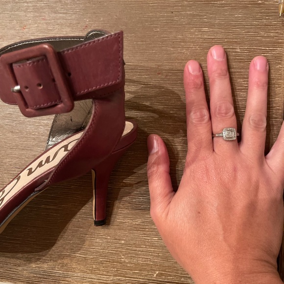 Sam Edelman calf hair ankle pumps SZ 7.5 - Picture 6 of 9